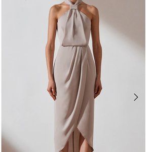 Shona Joy CORE KNOT DRAPED DRESS